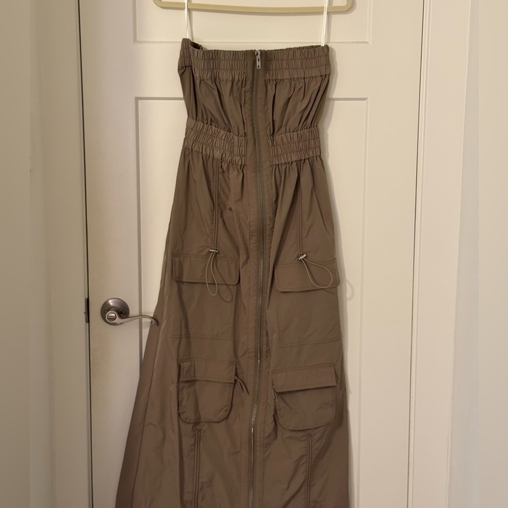 REVOLVE h:ours Emerson Maxi Dress in Faded Khaki - Picture 3 of 5